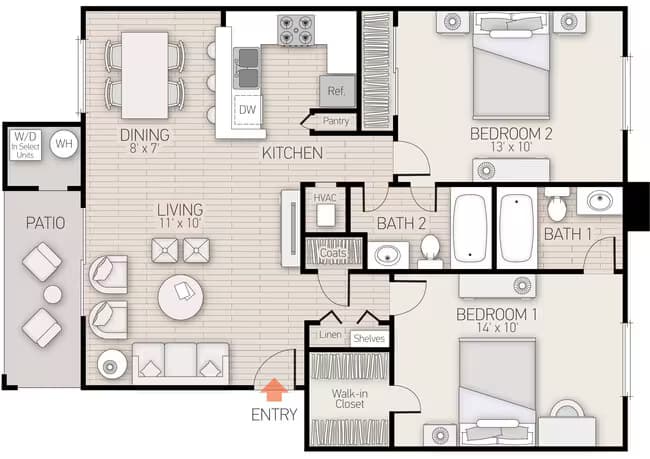 Unit 314 201 floor plan