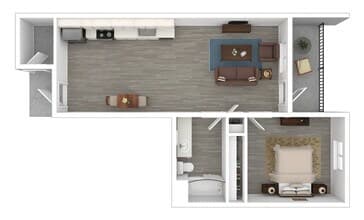 1x1 320 floor plan