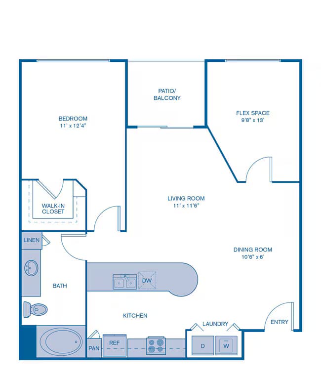 Unit C2034 C4045 floor plan