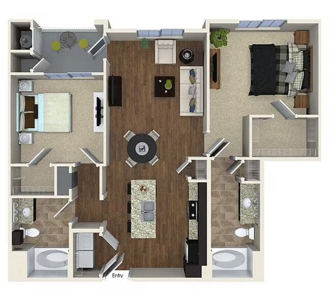 Unit 00-311 56-207 floor plan