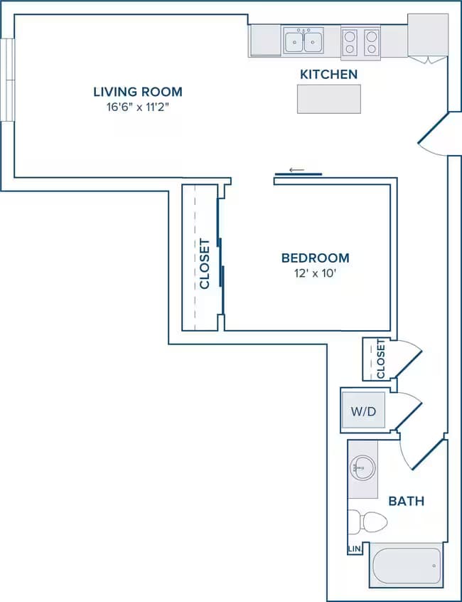 Unit 1-540 1-419 floor plan