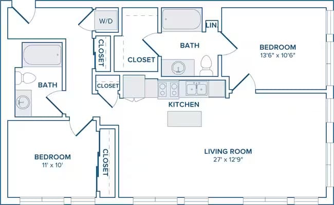 Unit 1-720 1-320 floor plan