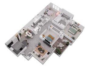 C1 - 1350 SQUARE FEET 3047 floor plan