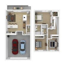 3/2.5 S floor plan