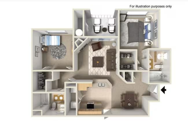 Unit 1244-207 1196-103 floor plan