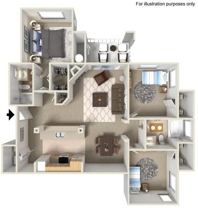 E Lauritz 1,295 SF 1132-101 floor plan