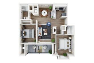 B2 Renovated 256 floor plan