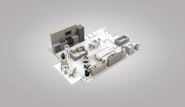 Studio 859 floor plan
