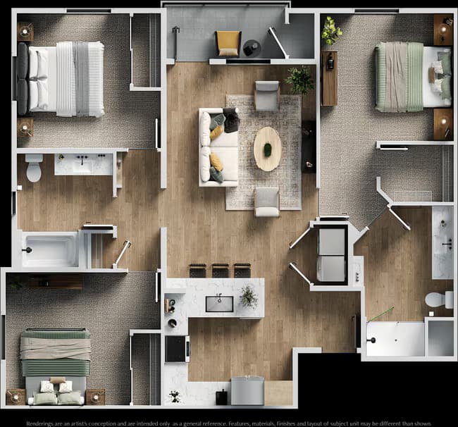 Unit A326 A326 floor plan