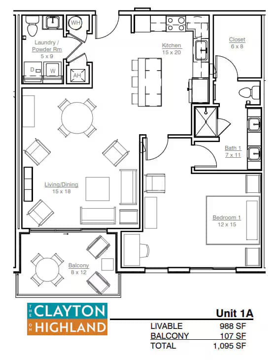 1 A 204 floor plan