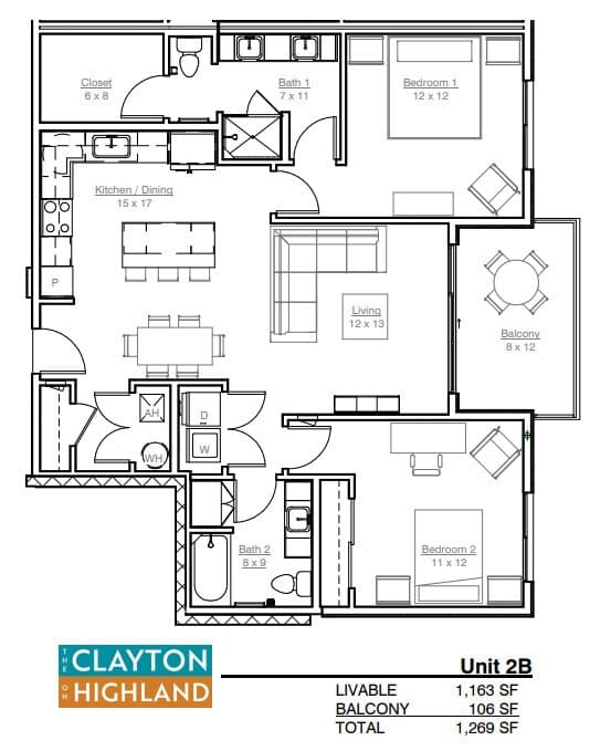 Unit 308 208 floor plan