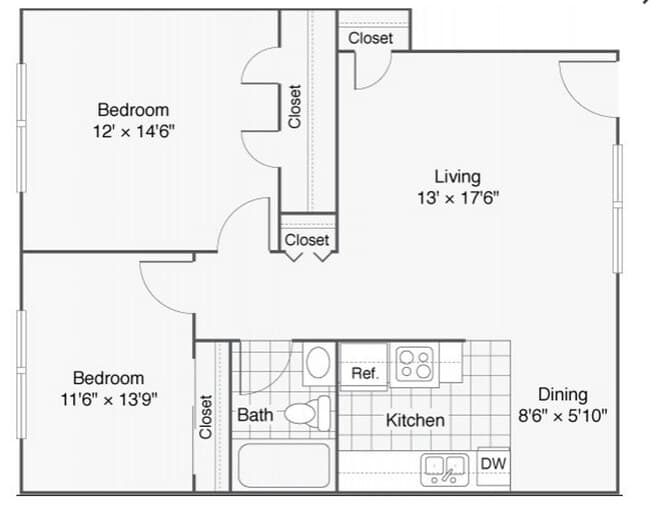 2+1 84 floor plan