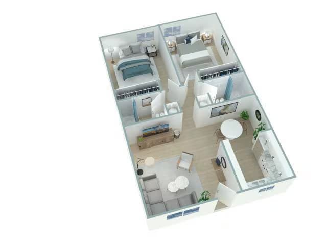 Unit 08A 03B floor plan