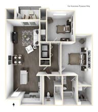 2x2 5-203 floor plan