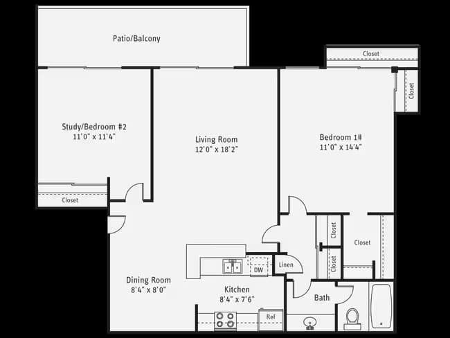 Unit 00E-E202 00E-E202 floor plan