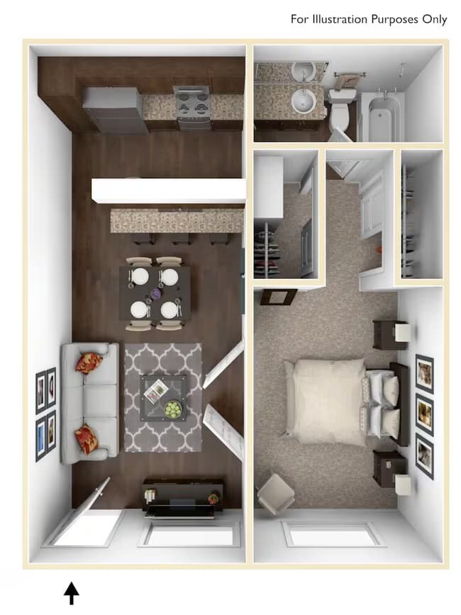 Unit AUCMAQ 59 floor plan