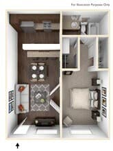 1X1 MRK 41 floor plan