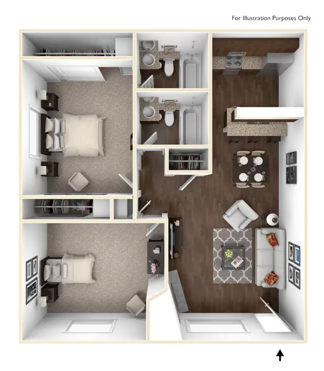 Unit AUCMAH 127 floor plan