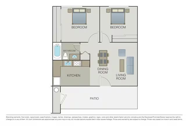 Unit AV034 AV007 floor plan
