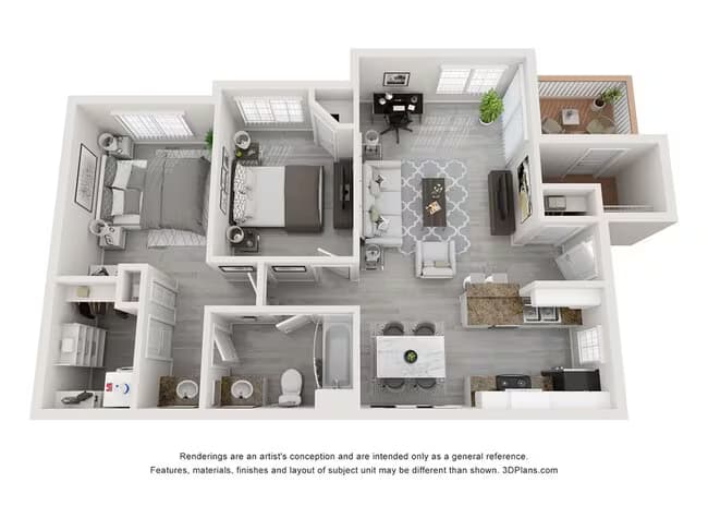 Unit 7-7101 1-1108 floor plan