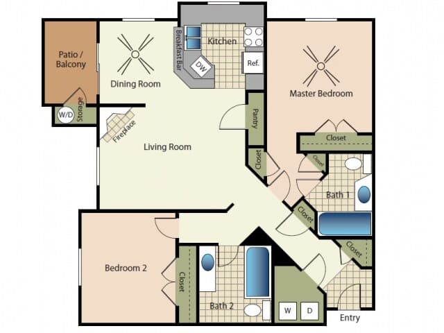 Unit 438 228 floor plan