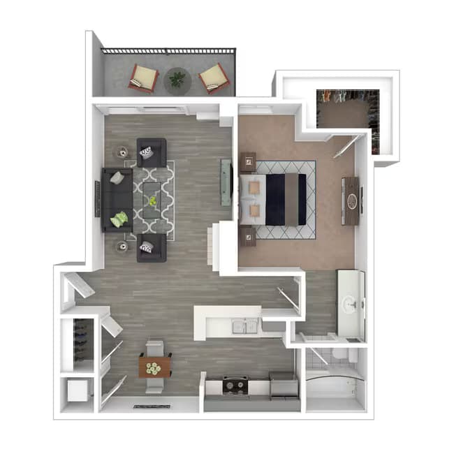 1X1 R211 floor plan