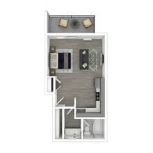 Studio U210 floor plan