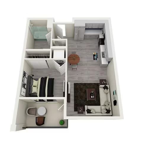 1x1 F 245-403 floor plan