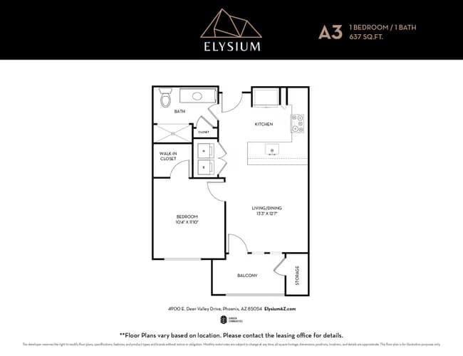 Unit 3110 3110 floor plan