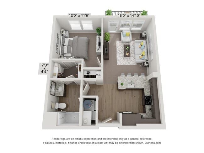 Unit 1019 1019 floor plan