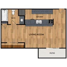 0X1 204 floor plan