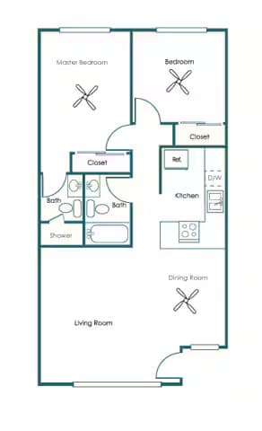 Unit 7B 14B floor plan