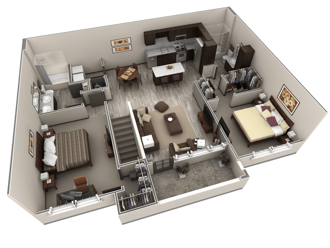 2 BR Grand Overlook 2110 floor plan