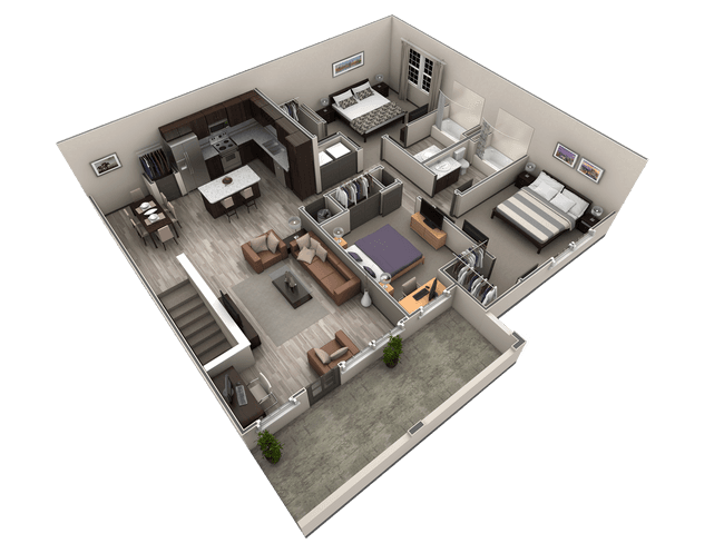 3 BR Grand Overlook 2101 floor plan