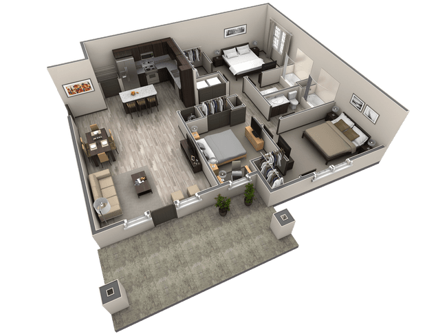 3 BR Haven Overlook 2042 floor plan