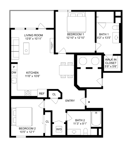 Unit 513 513 floor plan