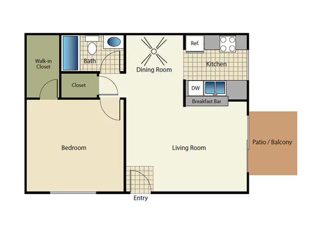 Unit AUCMAY AUCMTT floor plan