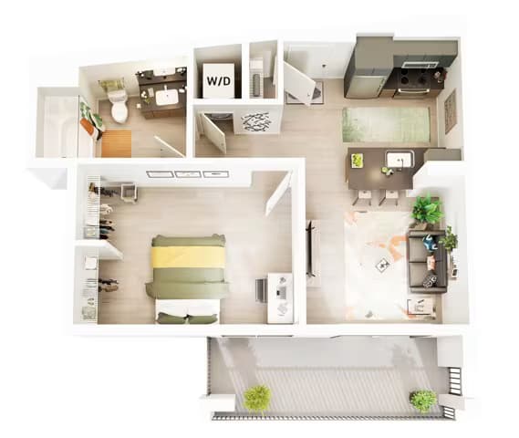 Unit Courtyard View Courtyard View floor plan