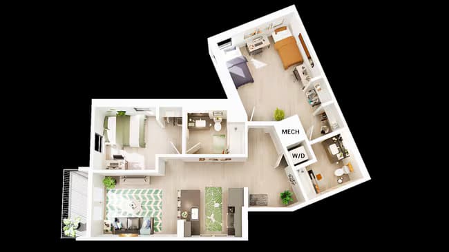 Unit Shared Bedroom Shared Bedroom floor plan