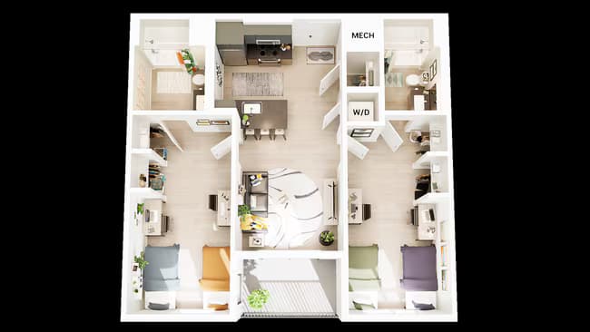 Unit Shared Bedroom Shared Bedroom floor plan