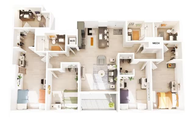 Unit Private Room Private Room floor plan