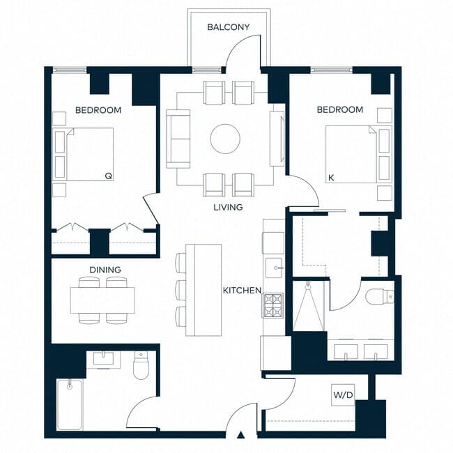 Unit 1724 2324 floor plan