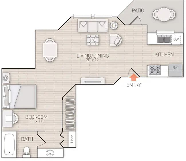 Unit 223 143 floor plan