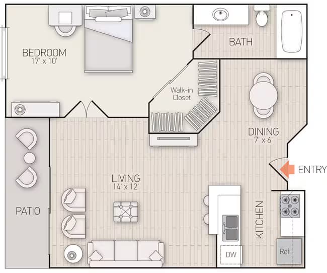 Unit 344 140 floor plan