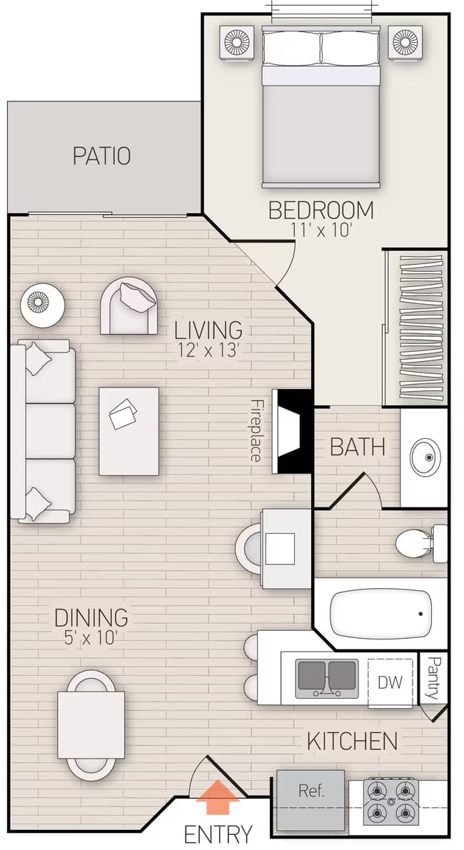 Unit 180 124 floor plan