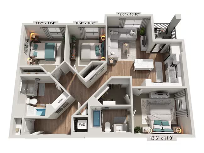 Unit 2217 2217 floor plan