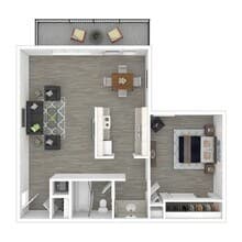 1X1DO 4-033 floor plan