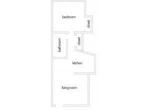 One Bedroom 24 floor plan