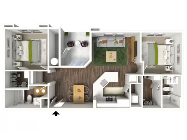 Unit 3033 3118 floor plan