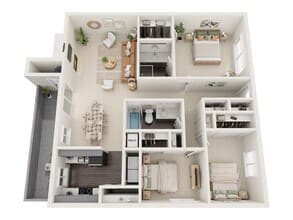 3x2-B Classic 1001 floor plan